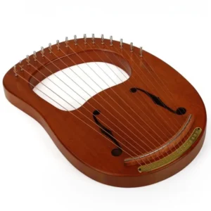 solid wood harp 16 strings miniature harps portable beginner teach lyre harp children classical style metal string instrument